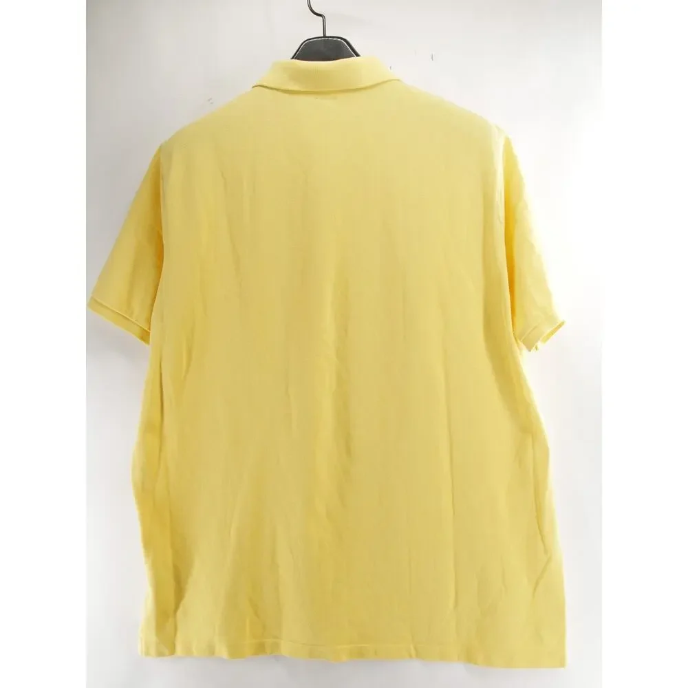 Polo Ralph Lauren Mens XL Yellow Polo Shirt Classic Fit Short Sleeve Casual Work